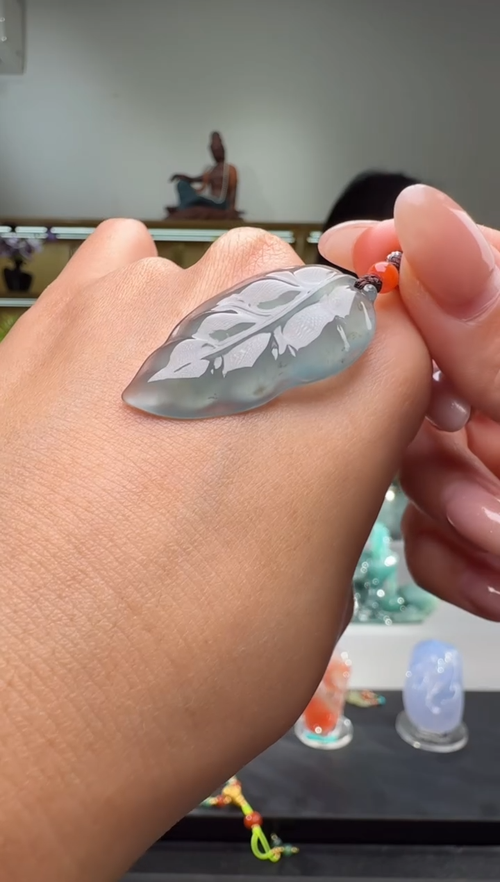 吊坠(不含链)未镶嵌翡翠叶子