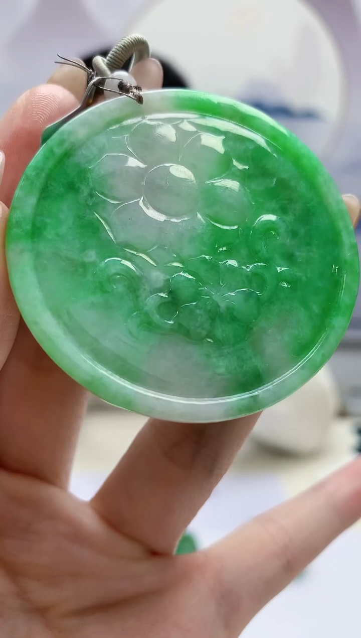 【闪购商品】定制翡翠未镶嵌4925jw-毛货挂件8