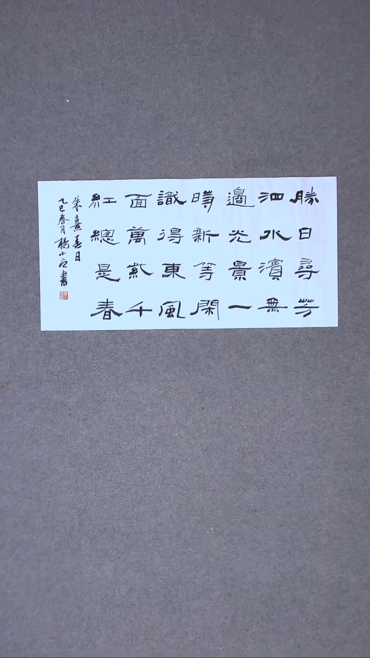 书法杨小立河南南阳69*34两平尺