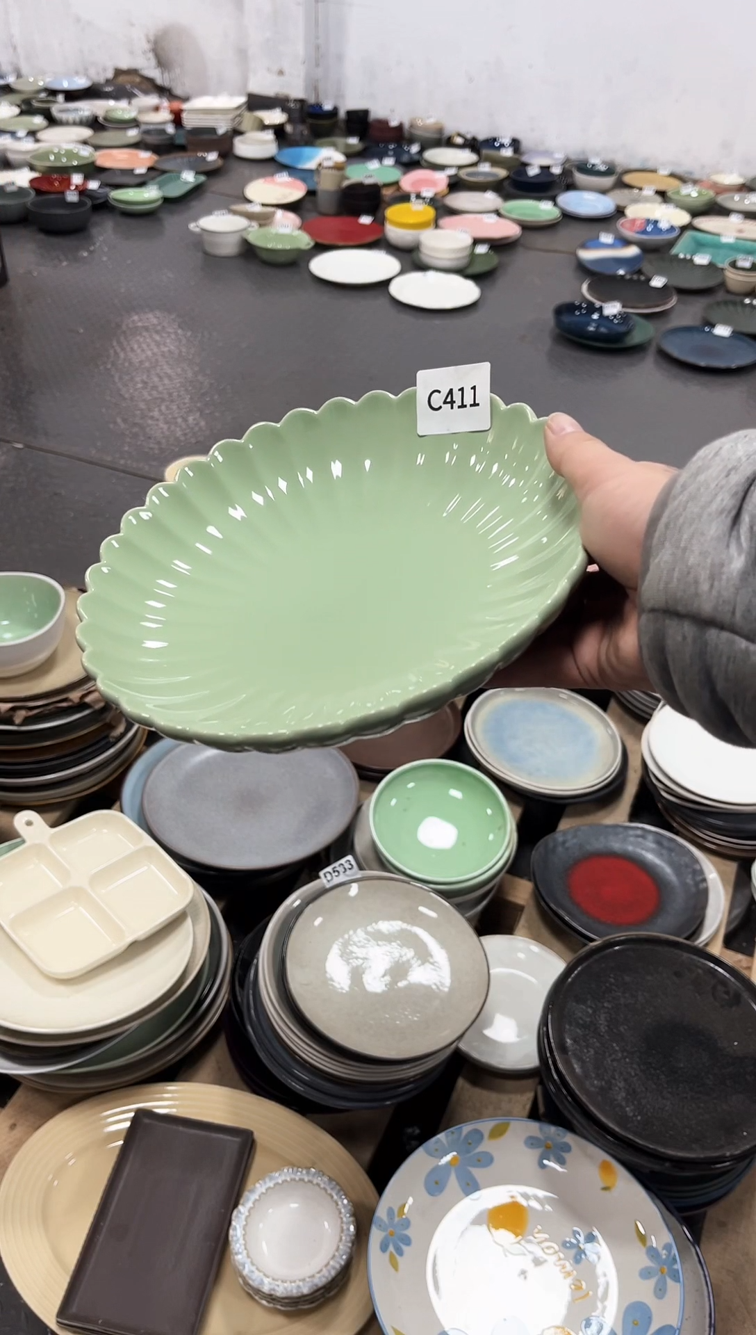 瓷片411 盘子一个