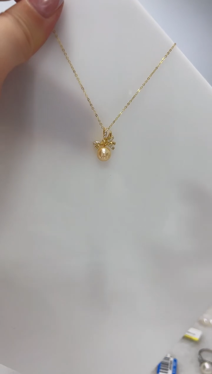 【闪购商品】海水珍珠DA银S925镶嵌套链 C1165