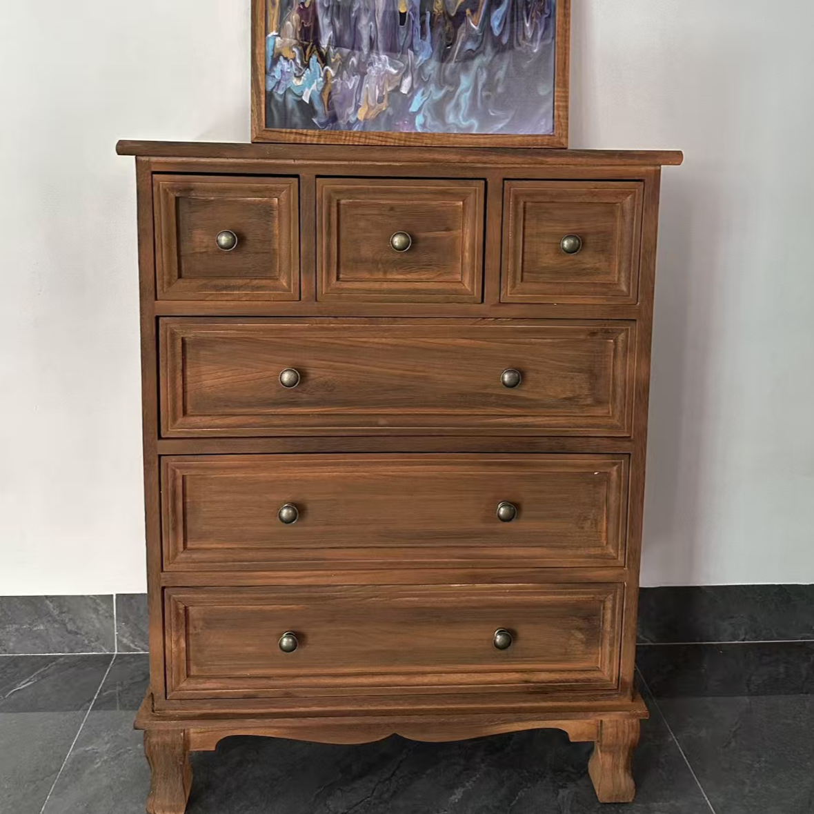 收纳柜实木斗柜60*35*79cm餐边柜收纳储物柜