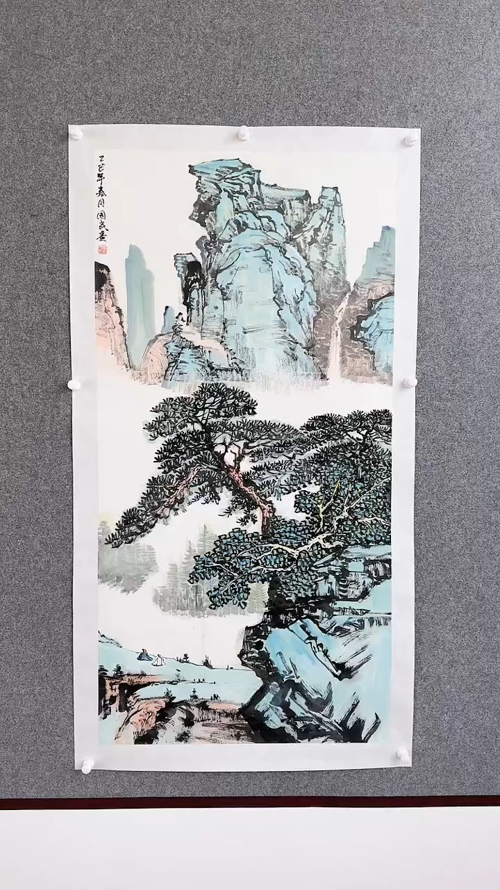 国画黄老师 精品写意山水 8平尺