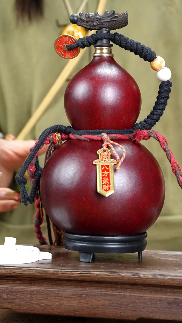 WD105精品藏绳款天然酒葫芦（一物一拍）