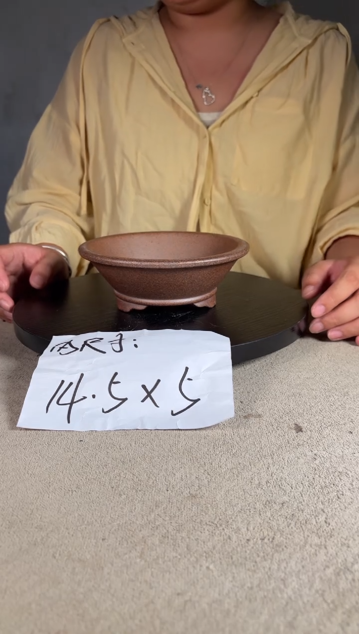 宜兴紫砂花盆小盆