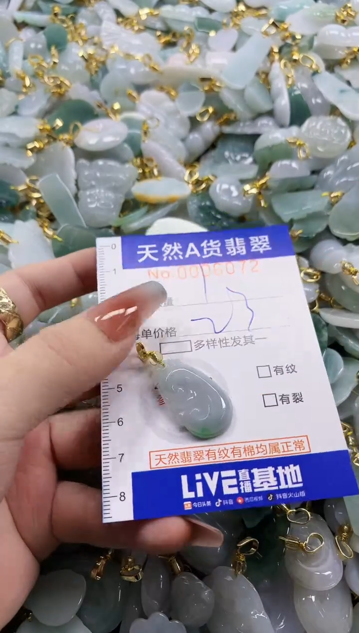 颈饰未镶嵌翡翠天然A货翡翠