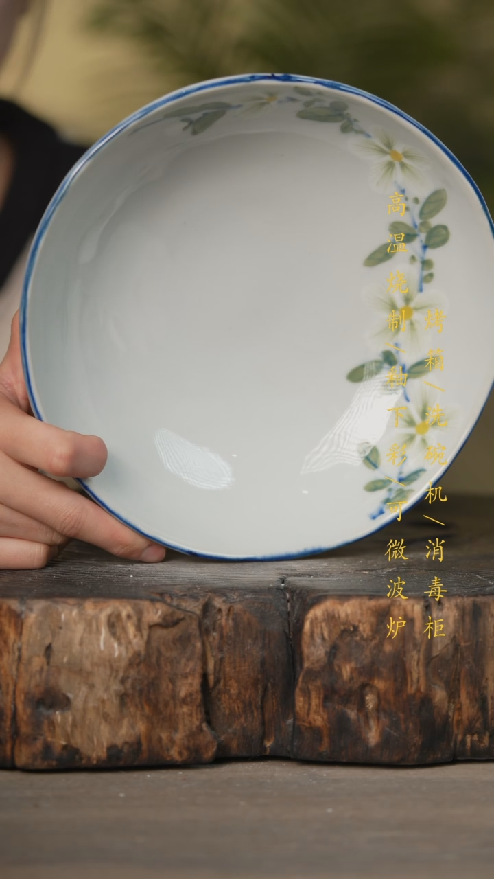 【闪购商品】碗景德镇高温釉下彩可微波烤箱洗碗机