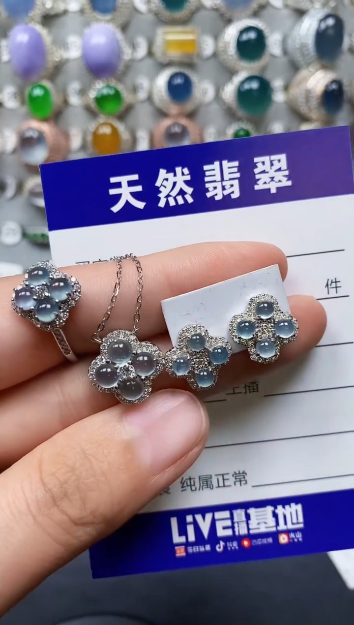 【闪购商品】翡翠戒指银S925镶嵌0098