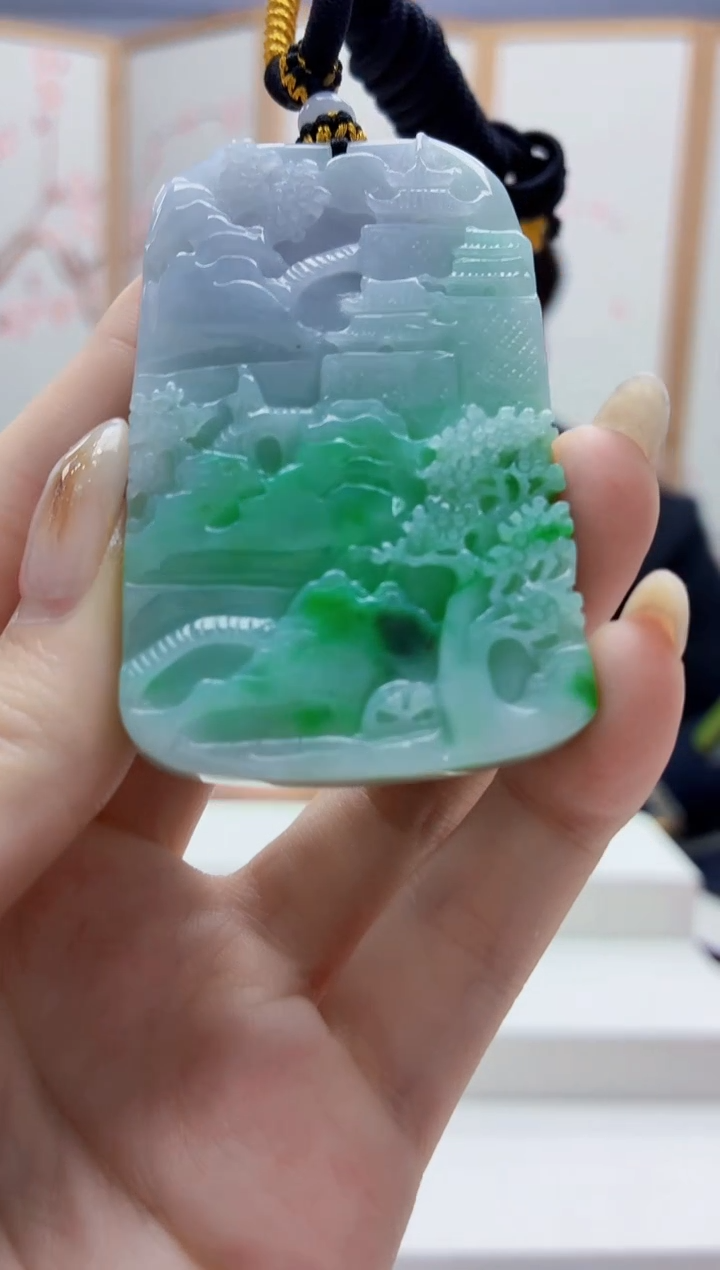 未镶嵌定制翡翠5060jw-毛货挂件117