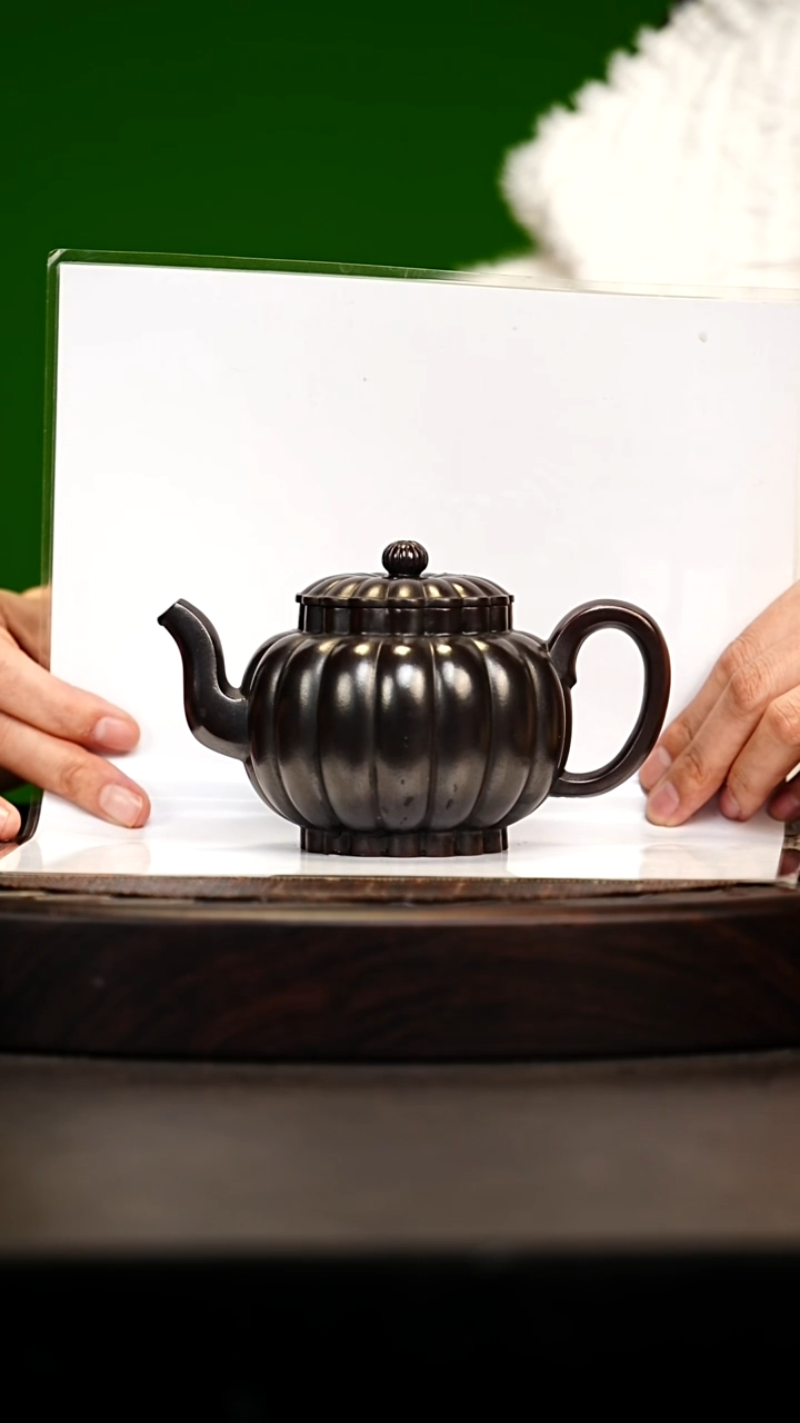 宜兴原矿高端紫砂 古乌泥红木烧250cc