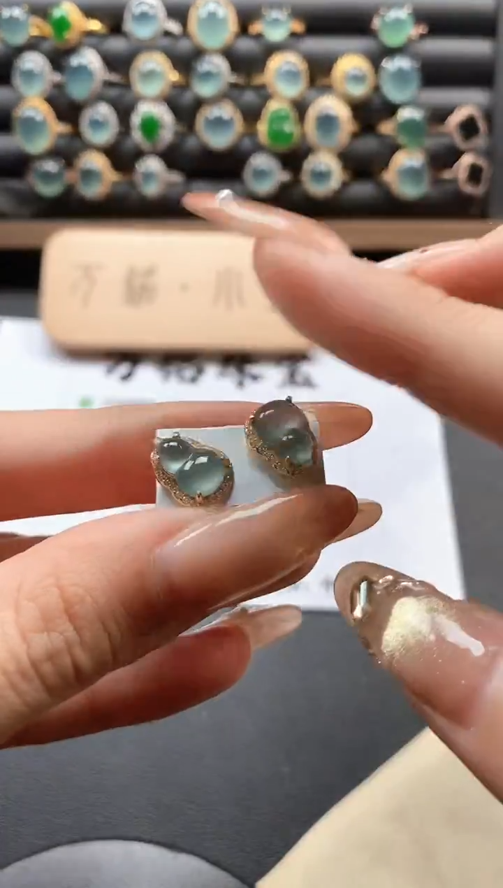 银S925镶嵌戒指翡翠51511