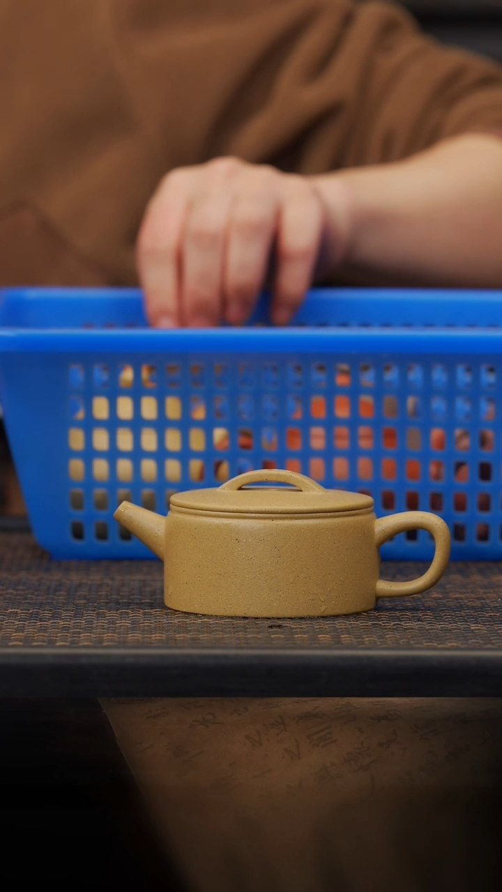 【闪购商品】紫砂茶壶35空山造器  梨皮本山绿/汉瓦