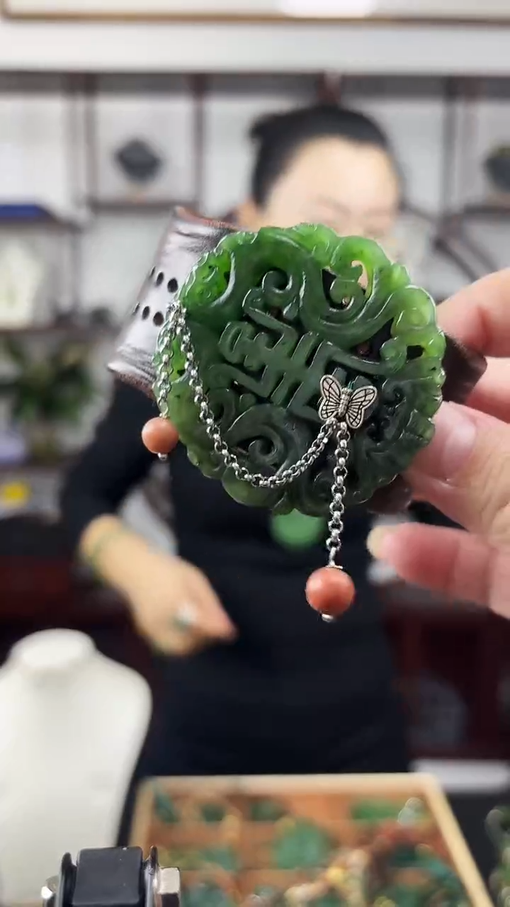 颈饰未镶嵌和田玉手牌