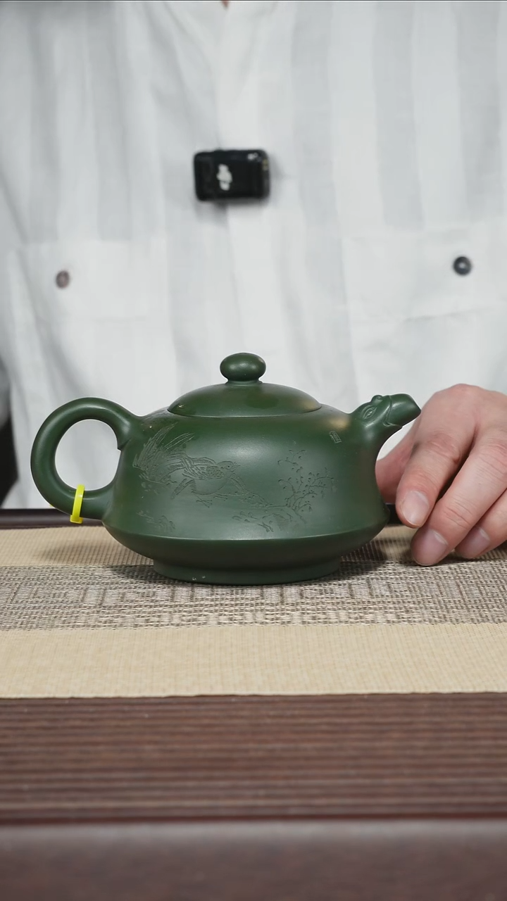 茶壶紫砂T360 早期绿泥 龙泉 450cc