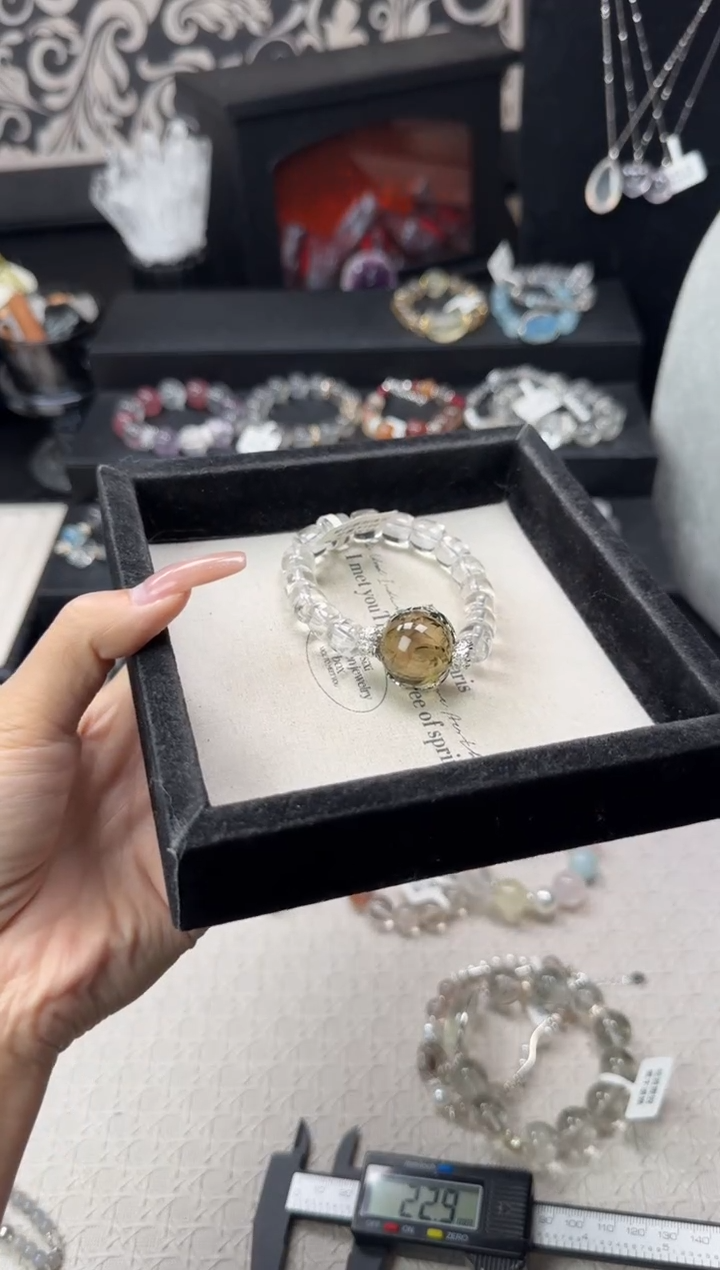 水晶手链未镶嵌A****女天然水晶 多样性发其一