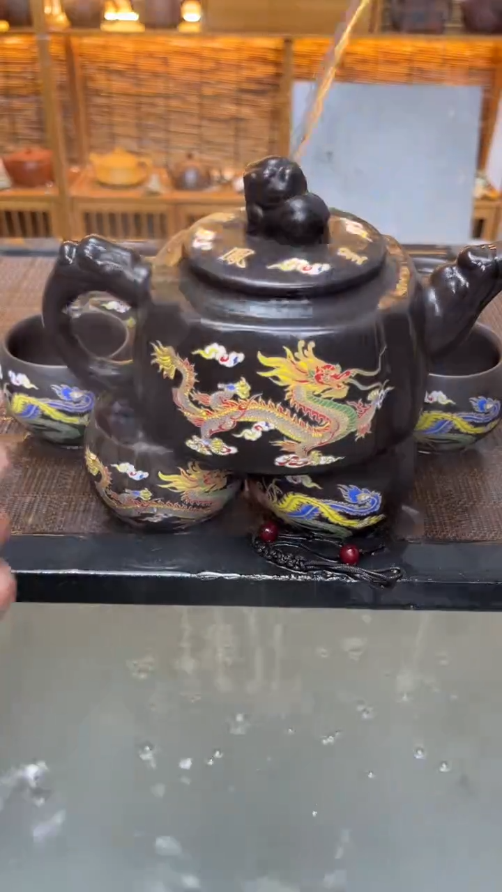 600毫升龙凤四方壶1壶6杯