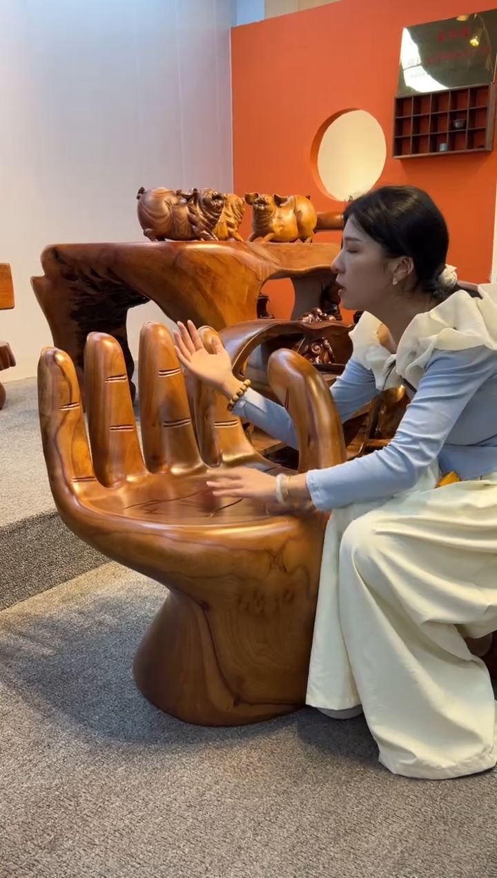 木香樟木创意椅子