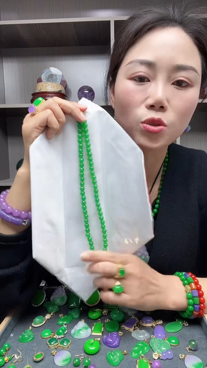 【闪购商品】翡翠项链14K金镶嵌项链