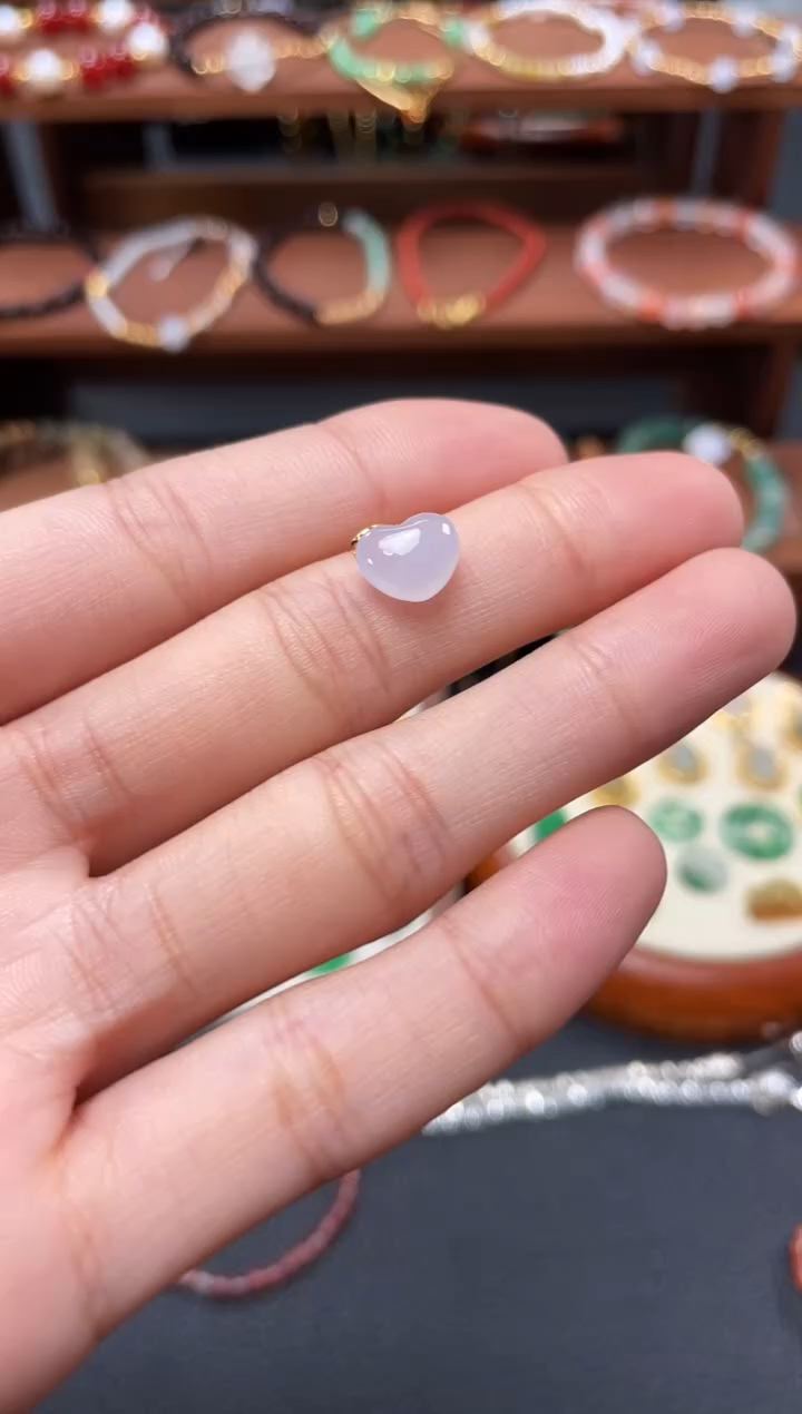 【闪购商品】翡翠吊坠(不含链)18K金镶嵌一个  JK488