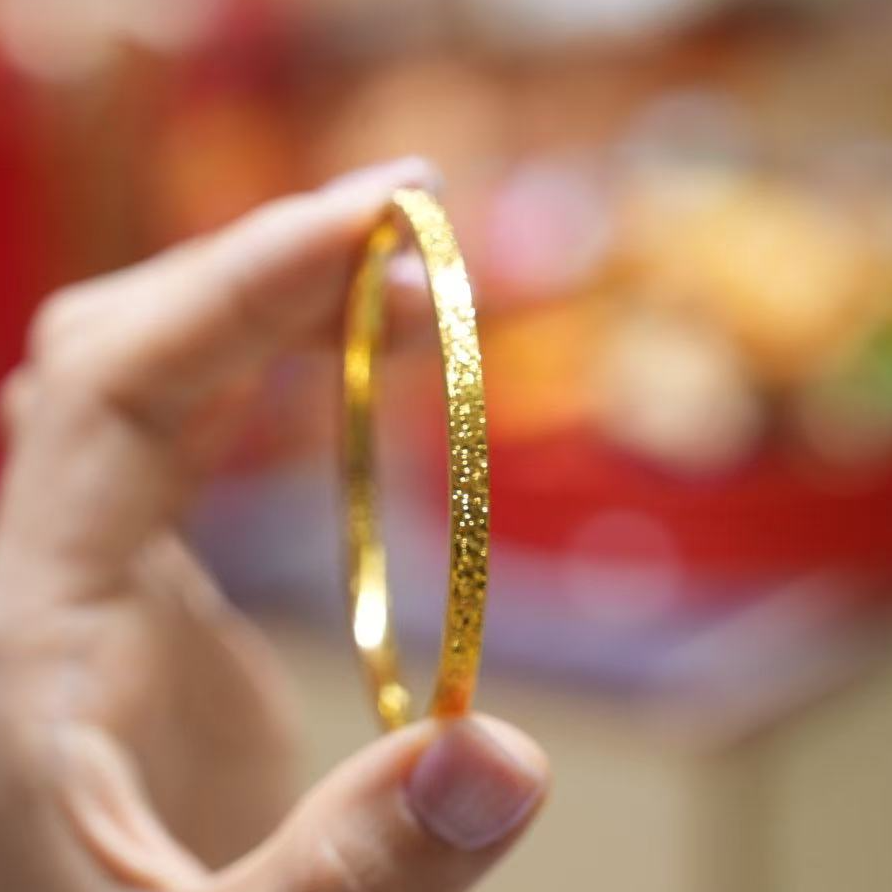 【澄澄专享】足金999碎碎冰平安饰品 时尚百搭