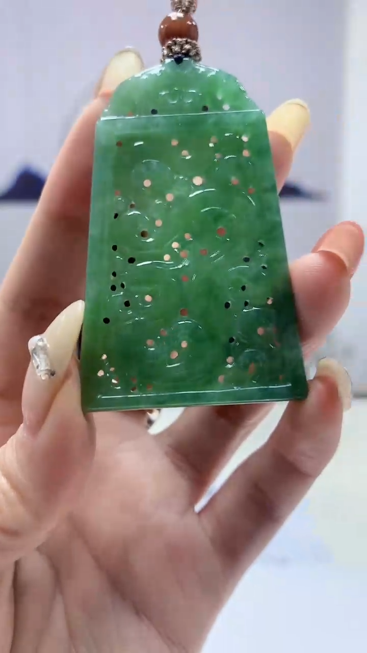 【闪购商品】定制翡翠未镶嵌0405DD-毛货挂件56