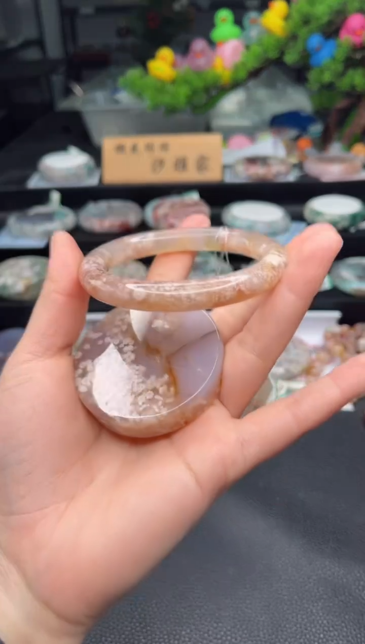 石英质玉未镶嵌手镯59圈口 （赠品镯心）6507916