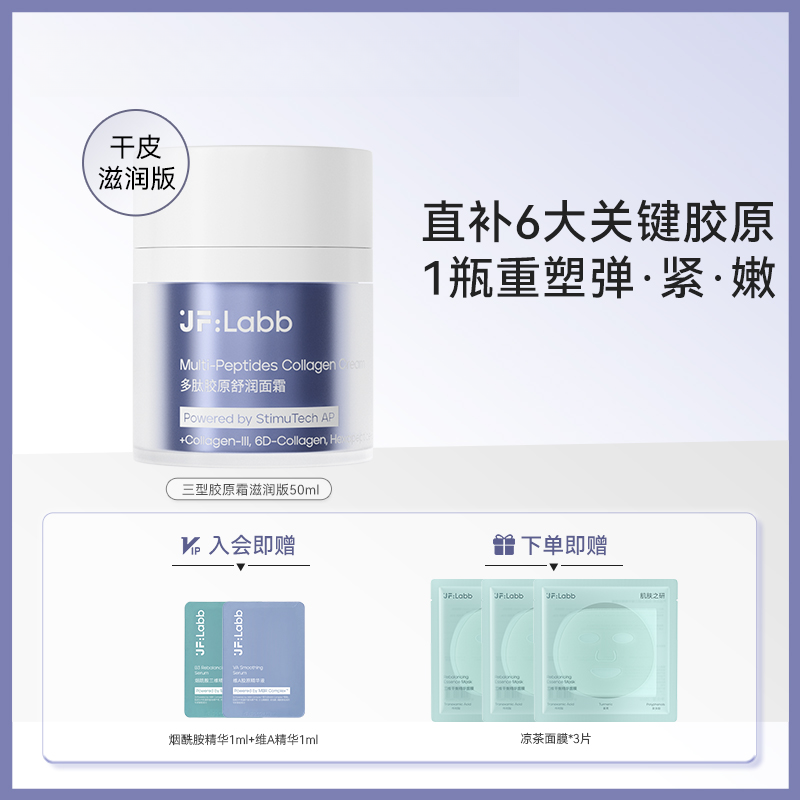 【胶原面霜】紧致嘭弹1000ppm三型胶原淡纹紧致pt