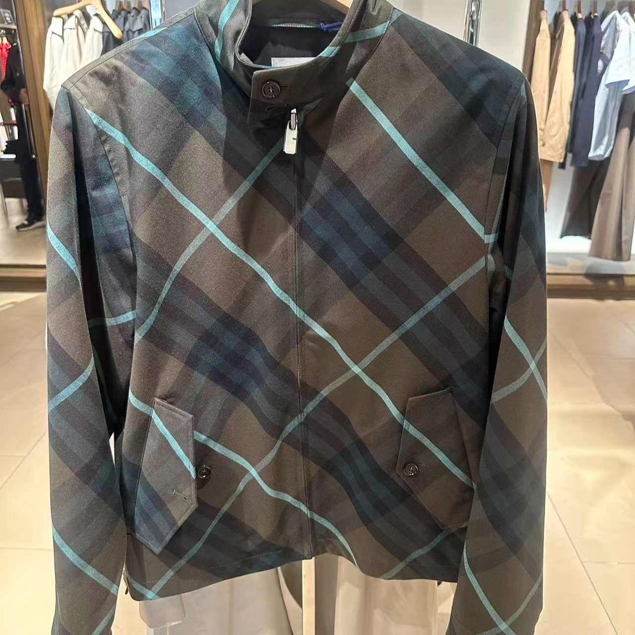 【奥地利直邮】BURBERRY/博柏利 巴宝莉男士格纹外套