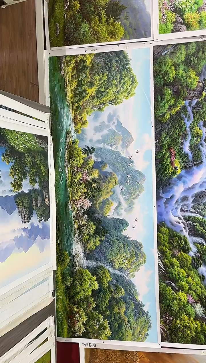 油画【133号】约2.2米丨朝鲜原创纯手绘孤品油画丨顺丰包邮