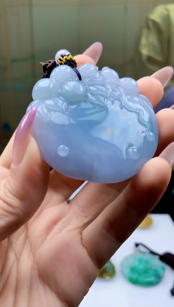 【闪购商品】定制翡翠未镶嵌4902ty-毛货挂件80