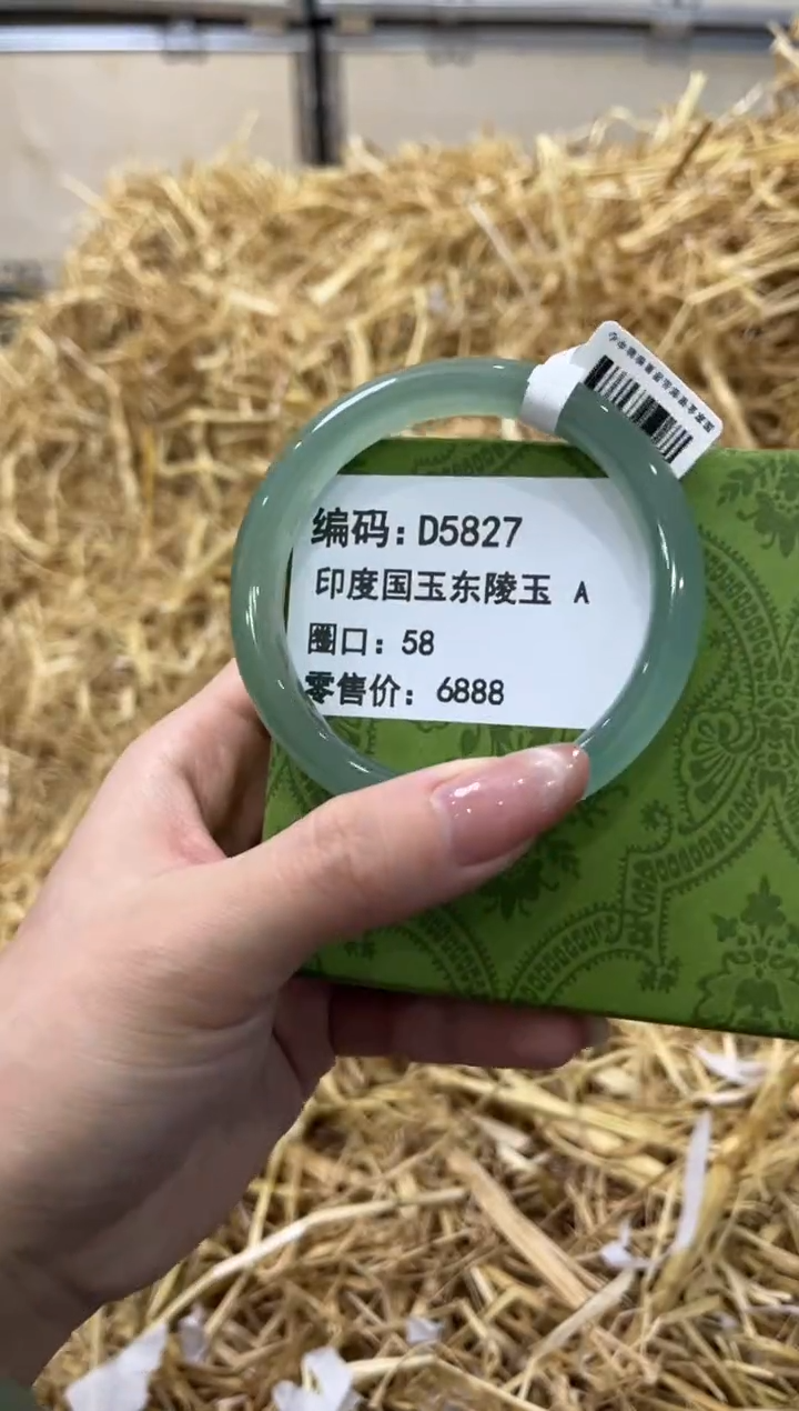 未镶嵌手镯石英质玉D5827