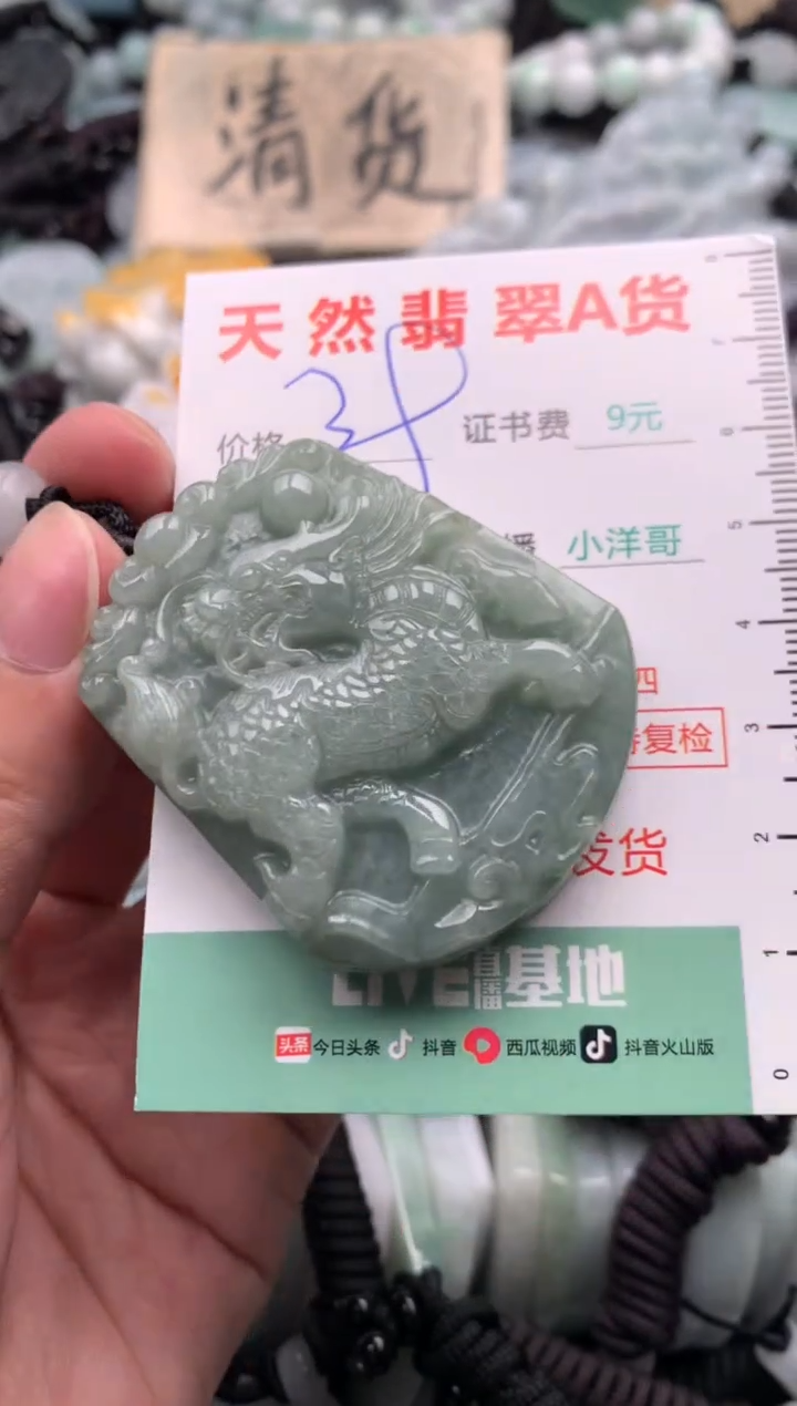 翡翠未镶嵌吊坠(不含链)1