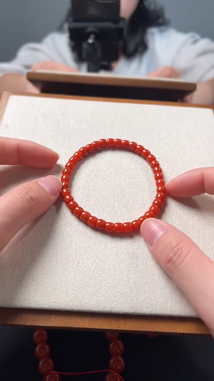 未镶嵌手串南红玛瑙原矿直切