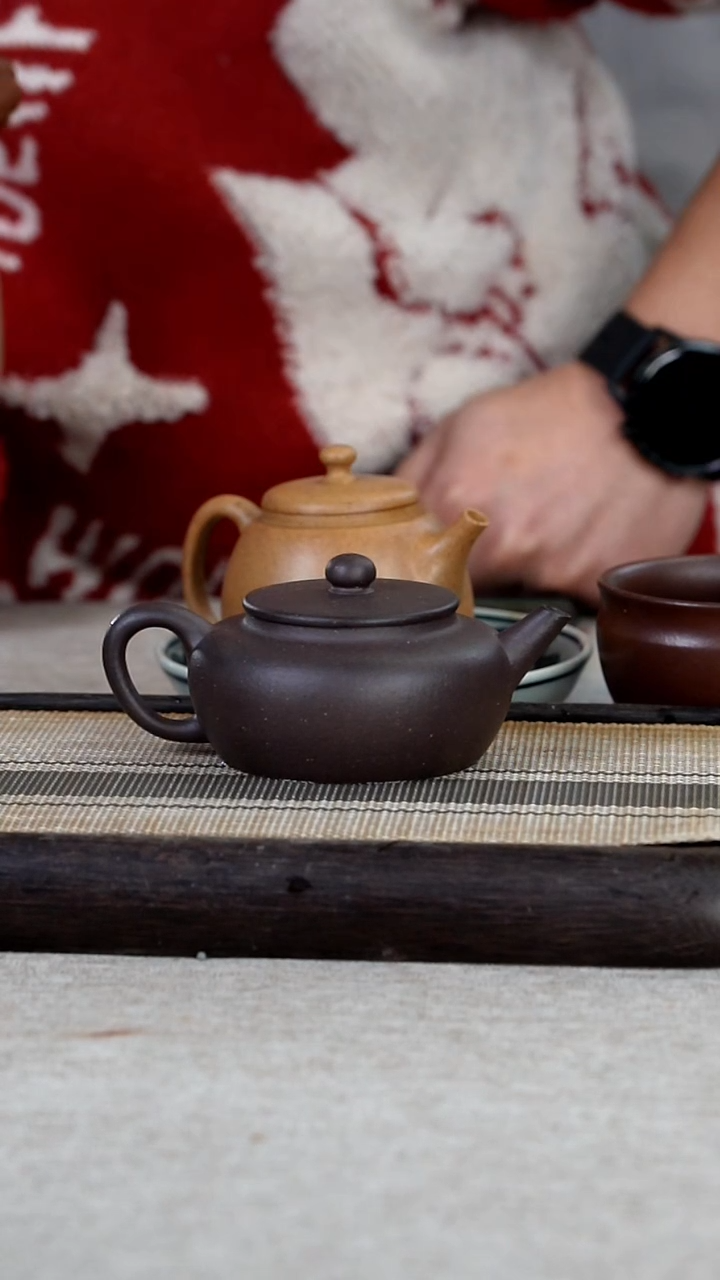 【闪购商品】紫砂茶壶原矿天青扁晨