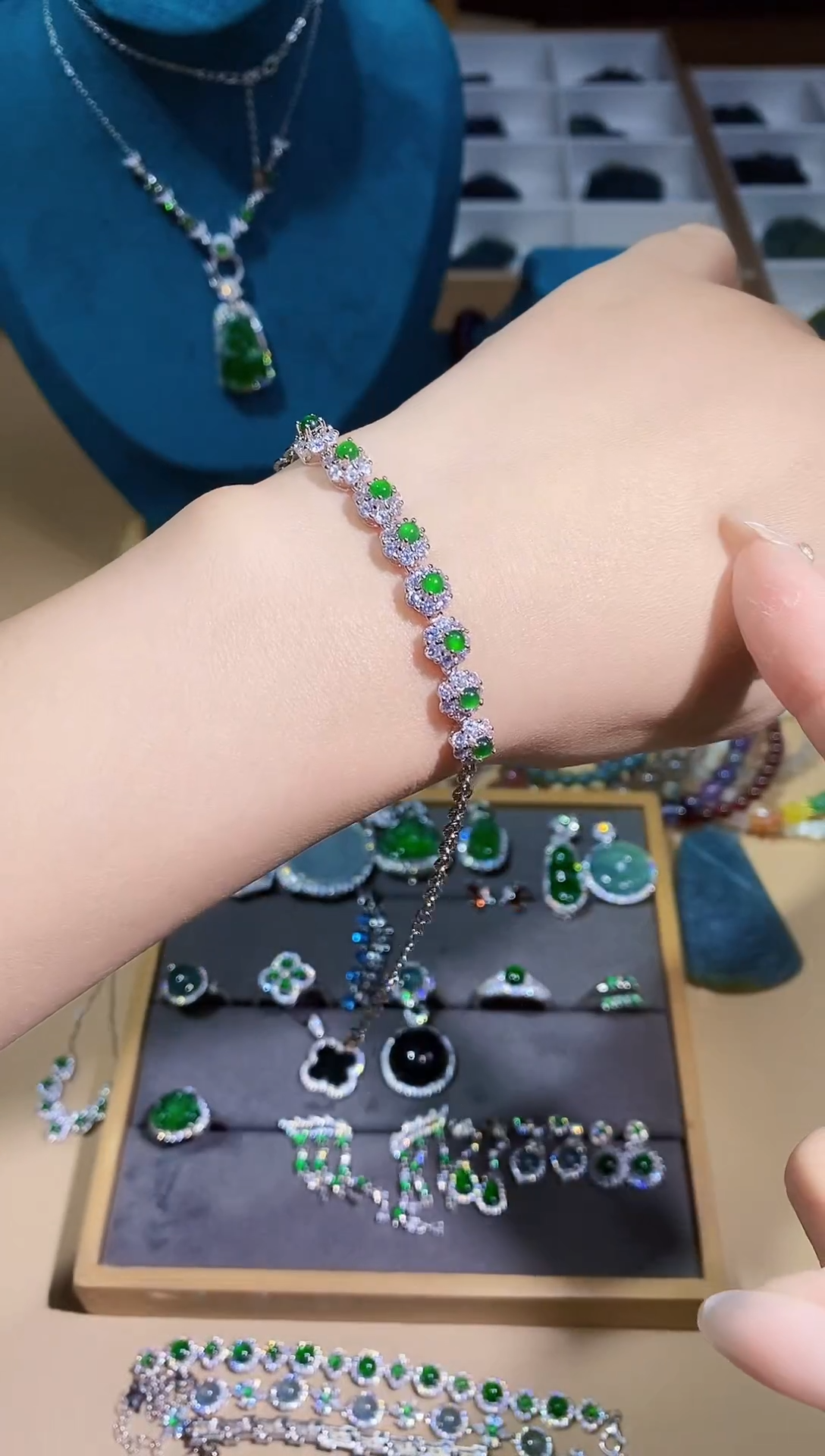 【闪购商品】翡翠手链未镶嵌多样性 发其一【46】