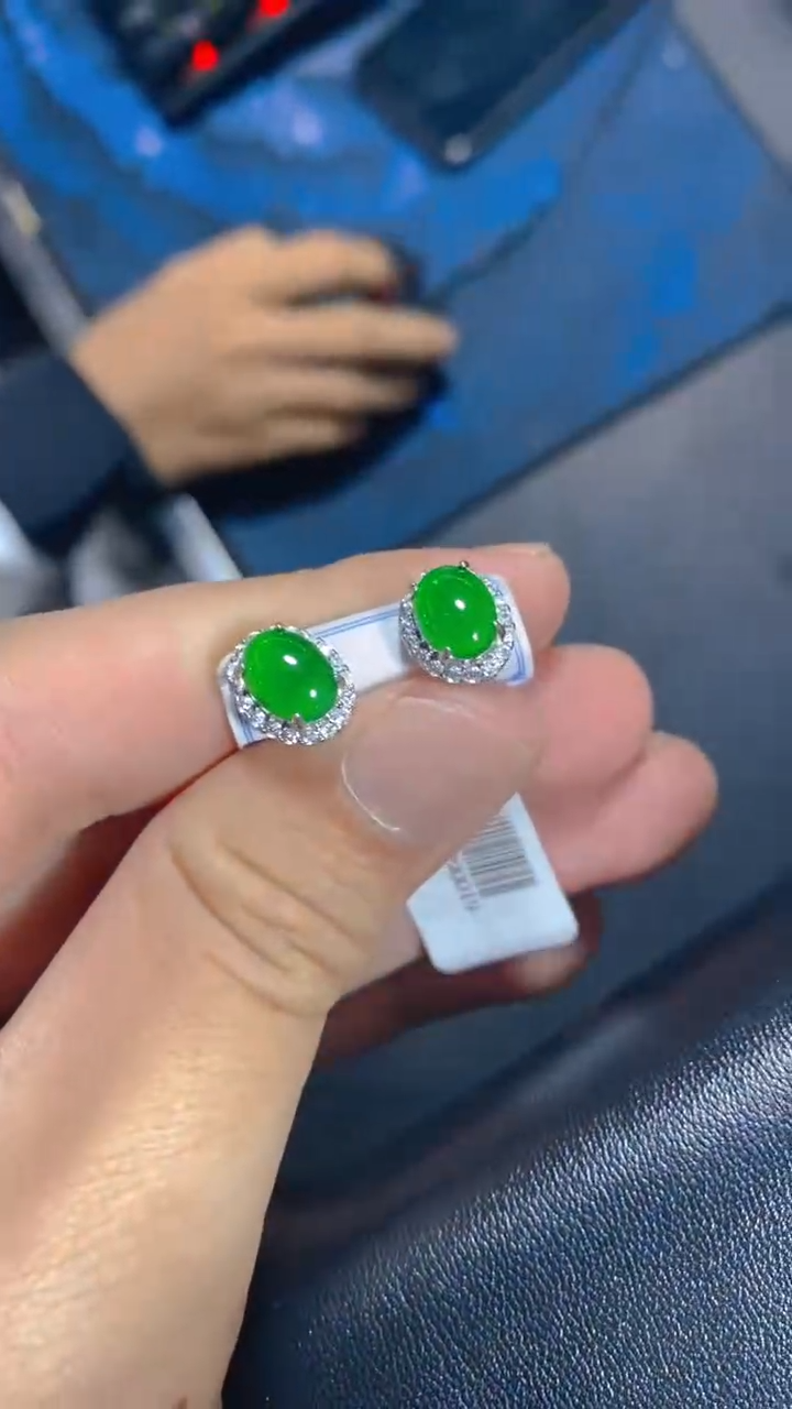 【闪购商品】翡翠耳饰未镶嵌0816351719多样性发一
