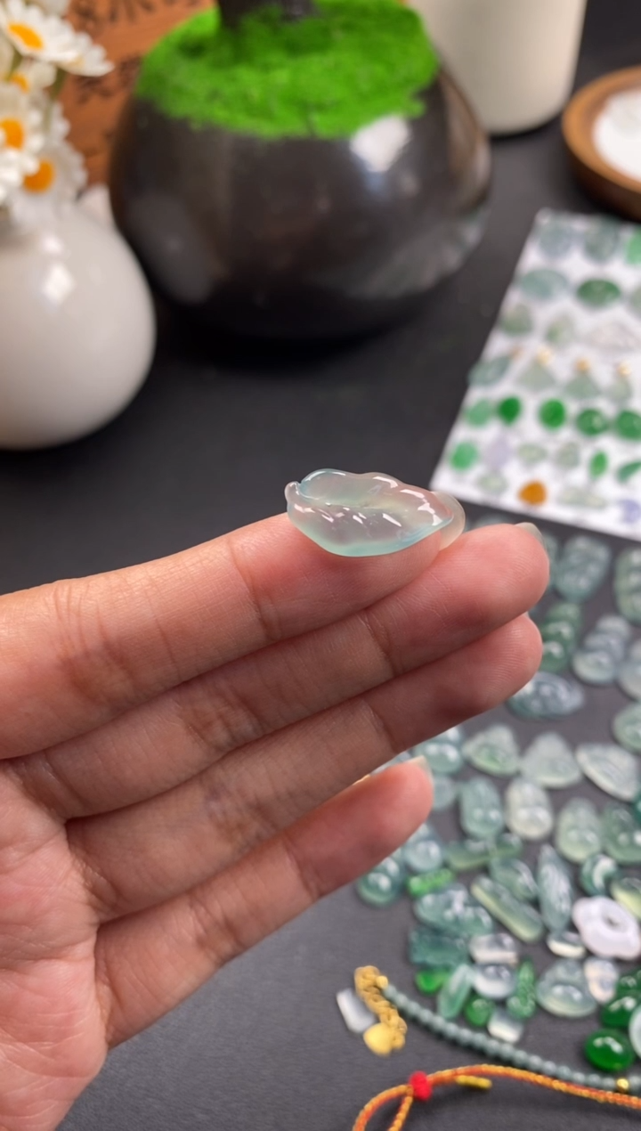 散珠翡翠冰种裸石