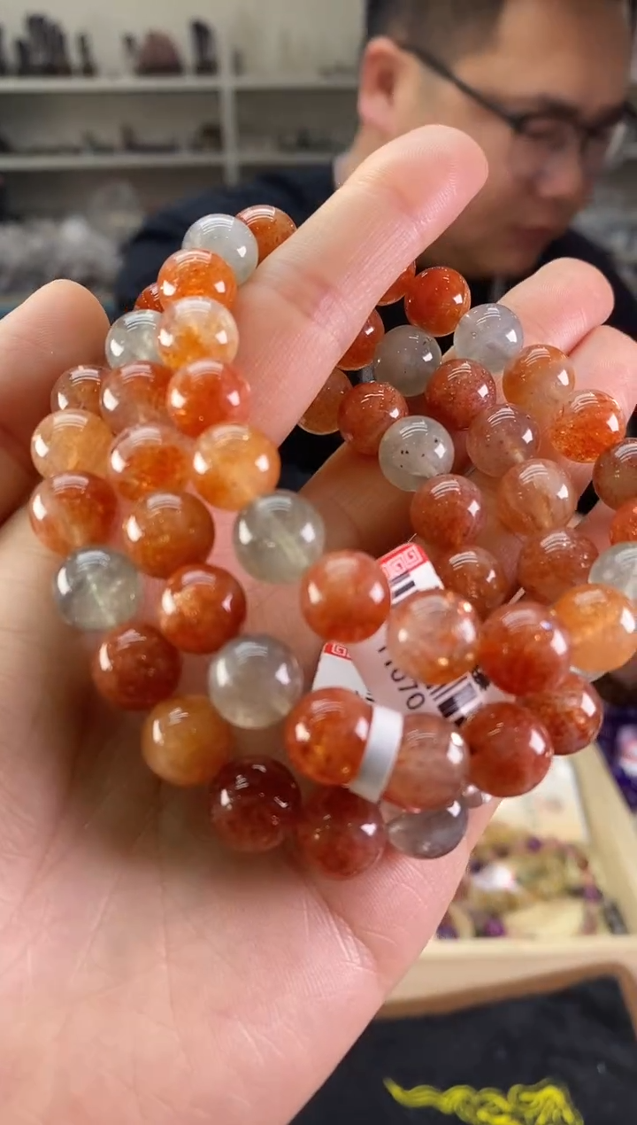 【闪购商品】日光石手串10/164未镶嵌多样性发一件