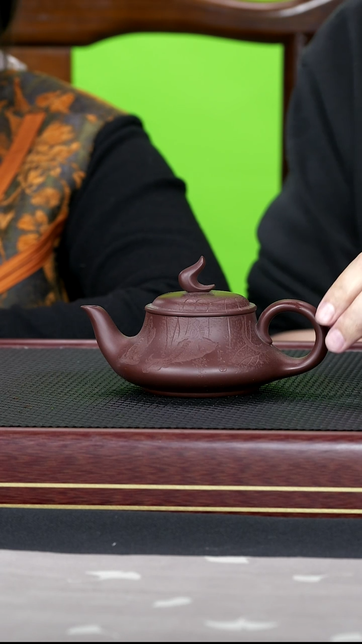 茶壶紫砂紫砂壶118金鼎吴记 一帆风顺 紫袍玉砂 180cc