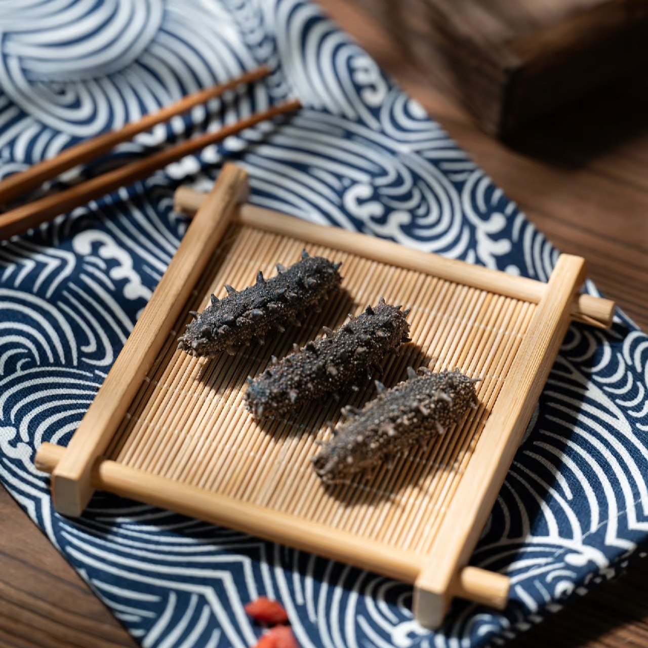 开口纯淡干海参一斤沙山/500g