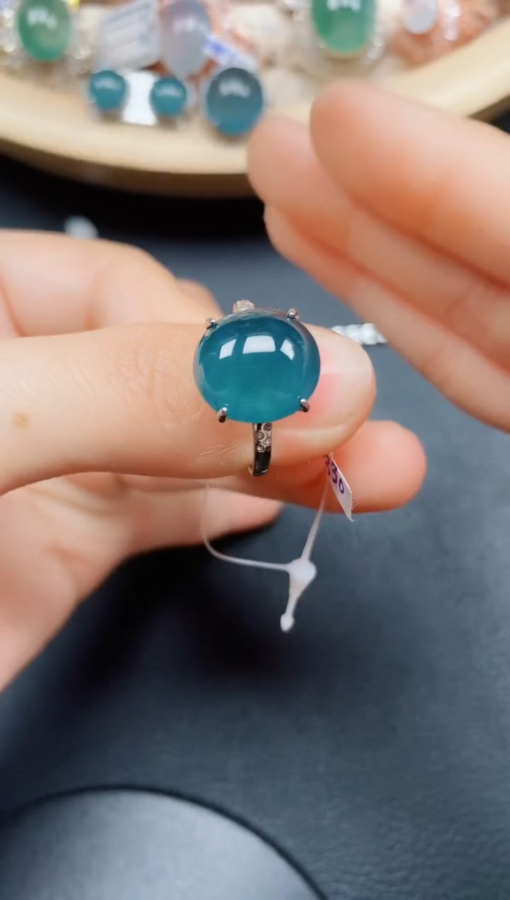 【闪购商品】翡翠戒指银S925镶嵌翡翠