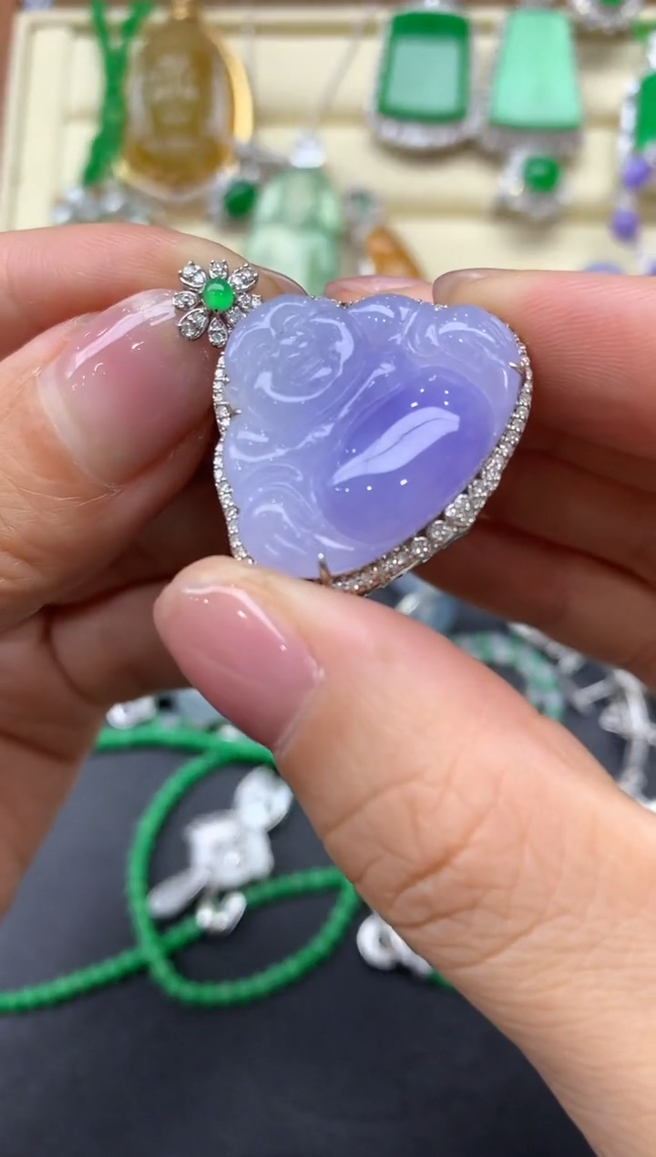 【闪购商品】翡翠颈饰18K金镶嵌501-中国好珍宝