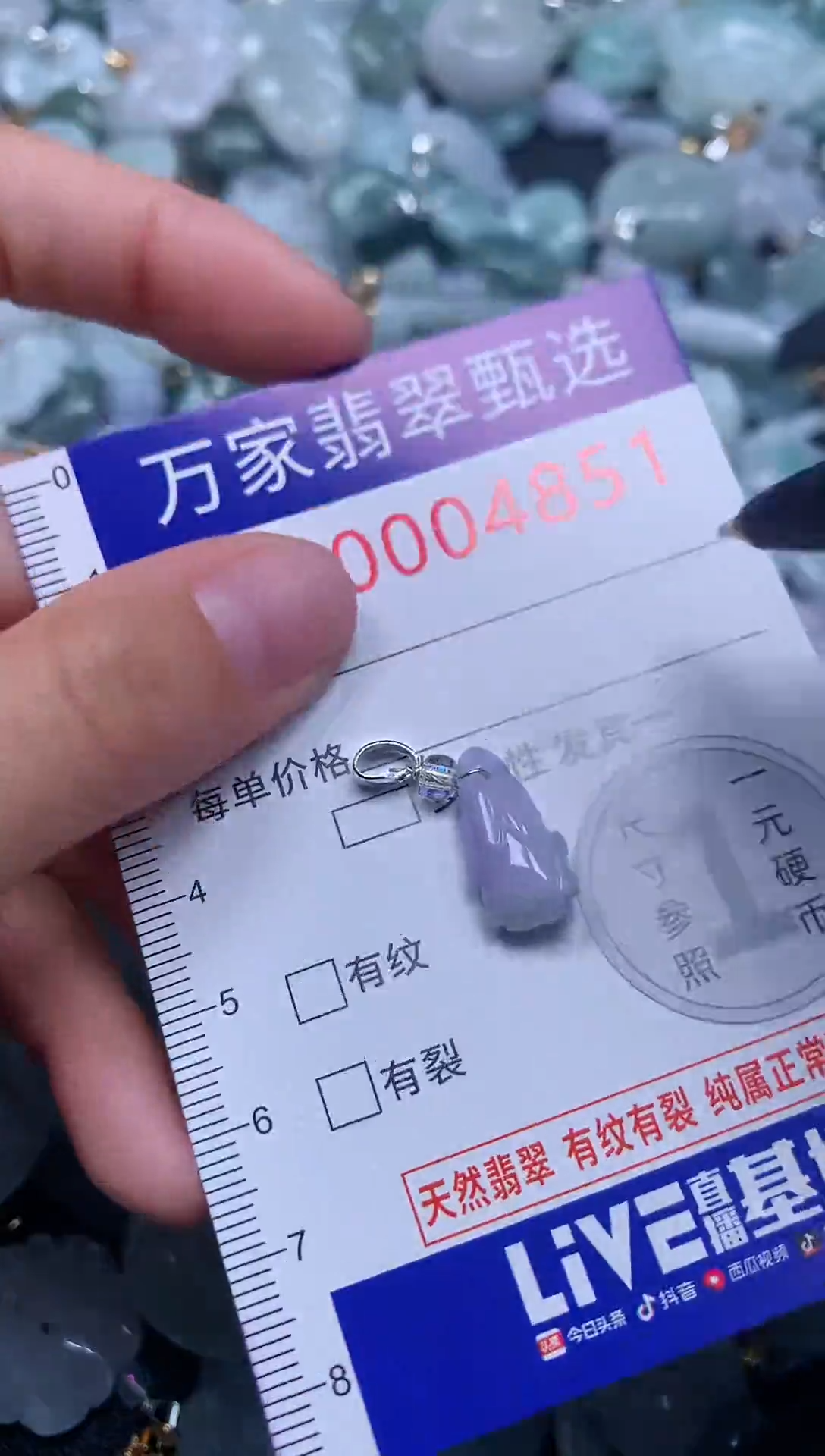 吊坠(不含链)未镶嵌翡翠4851