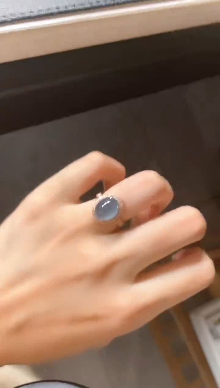 银S925镶嵌戒指翡翠51511