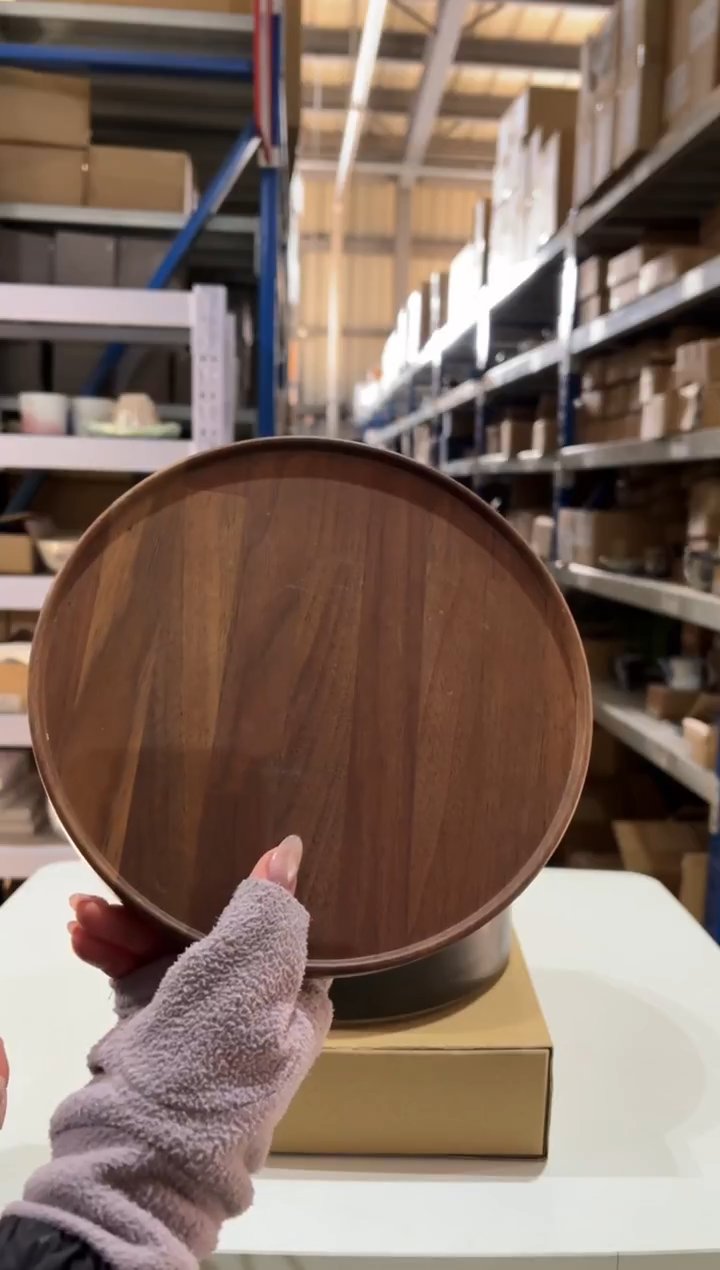 玻璃纸Ｔｒａｙ　φ２２０×２１　ウォルナット（微瑕样品划痕）