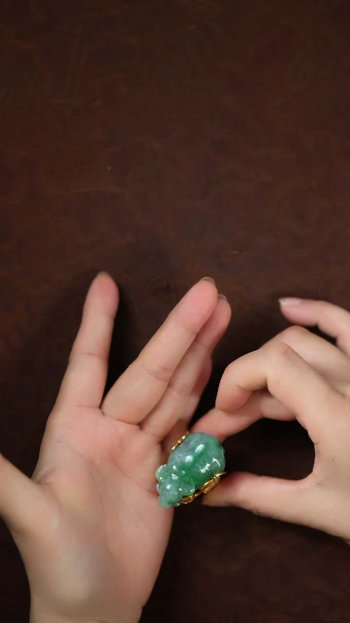 未镶嵌挂件翡翠闪购 水牛戒指