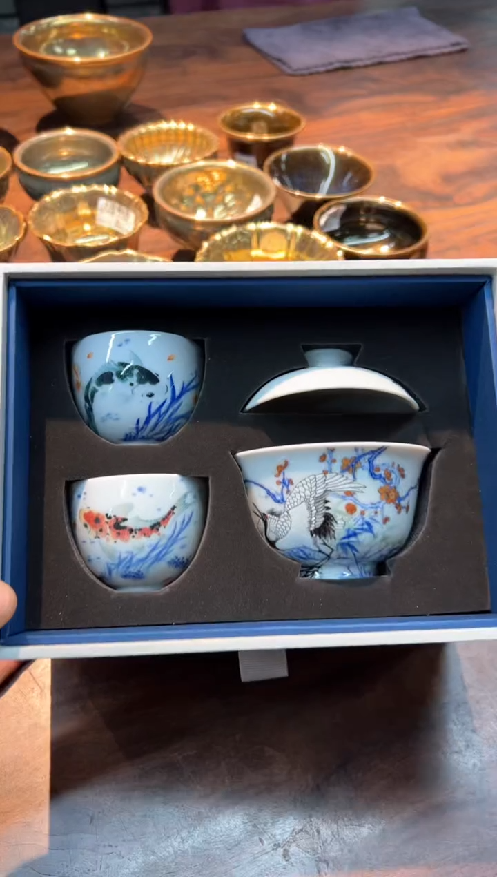 【闪购商品】一儒堂 鹤礼套组（一盖两杯）