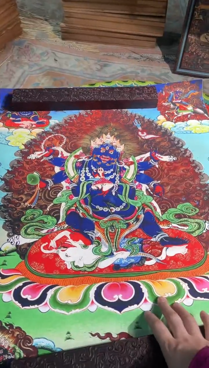 卷轴画曦曦的唐卡tk160