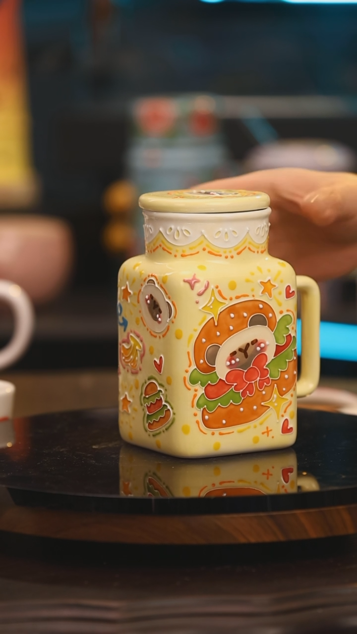 【闪购商品】杯子景德镇设计师釉下彩绘陶瓷