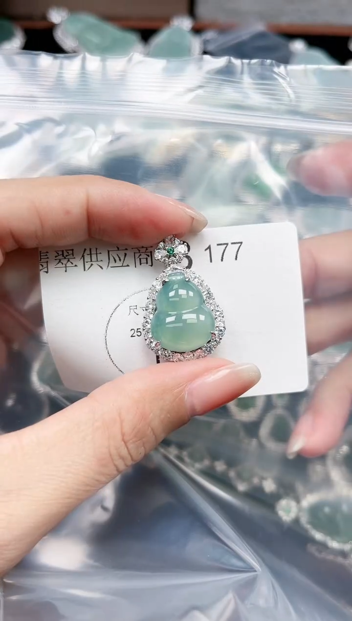 【闪购商品】翡翠颈饰未镶嵌177赠皮绳